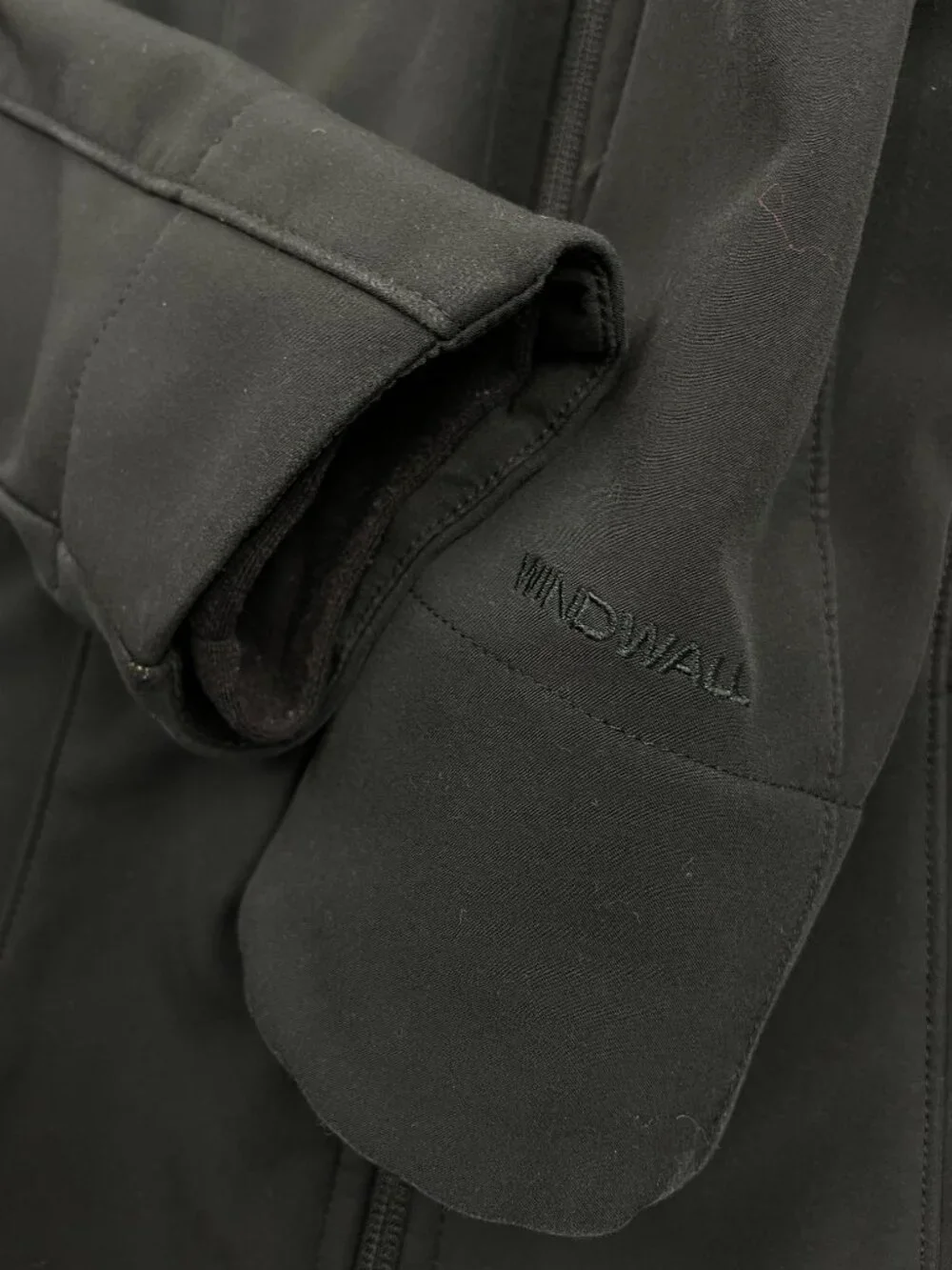 The North Face WindWall Soft Shell Full Zip Jacket Black Women's XS